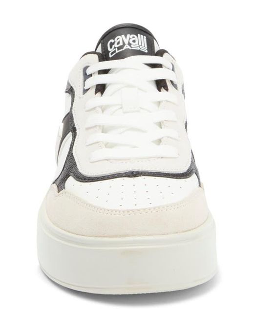 Roberto Cavalli White Cavalli Class Low Top Sneaker for men