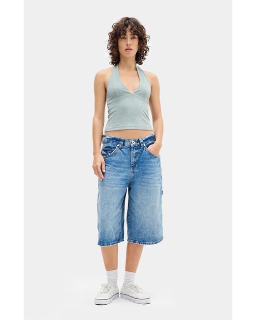 BDG Blue Jersey Halter Top