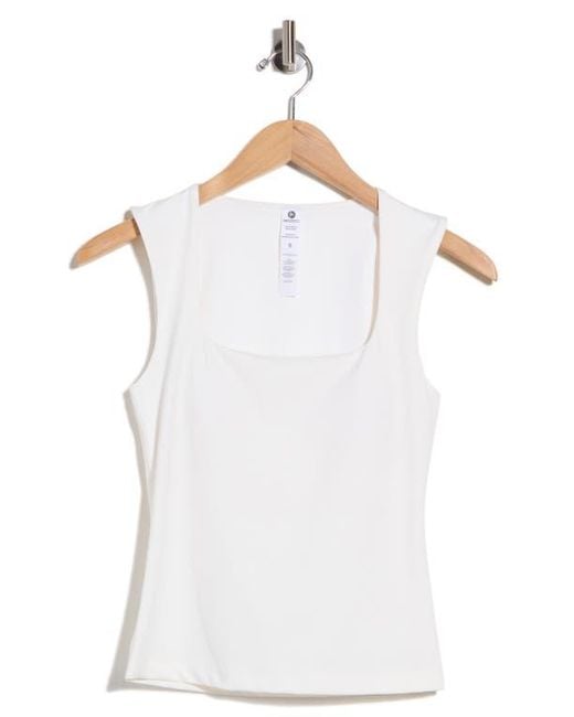90 Degrees White Interlock Monroe Tank