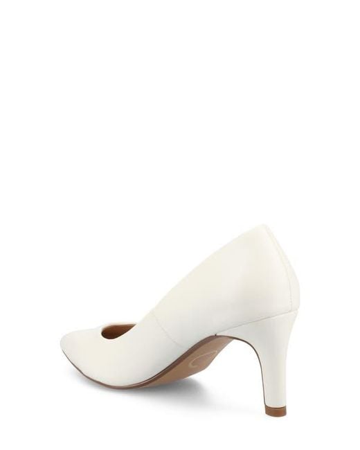 Journee Collection White Scylee Pump