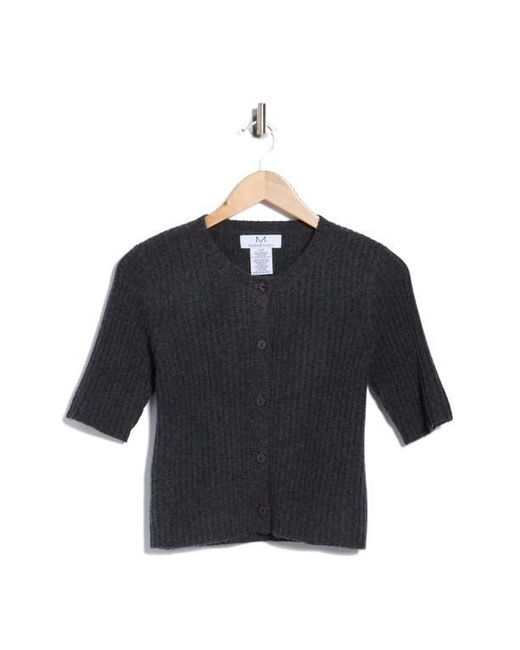 Magaschoni Blue Short Sleeve Cashmere Cardigan