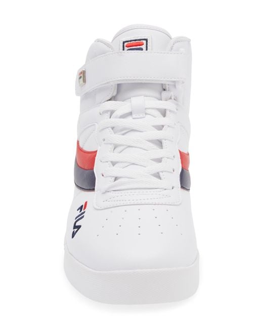 Fila White Vulc 13 Reverse Flag High Top Sneaker for men