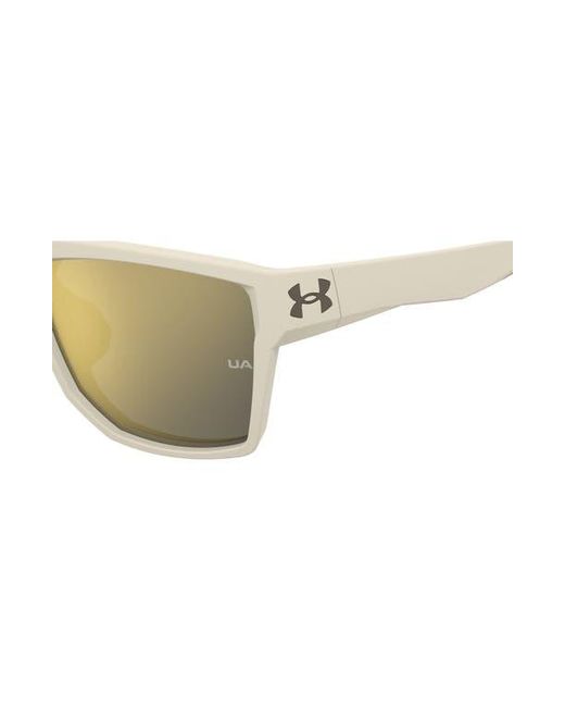 Under Armour Natural Launch 2 57Mm Rectangular Sunglasses for men