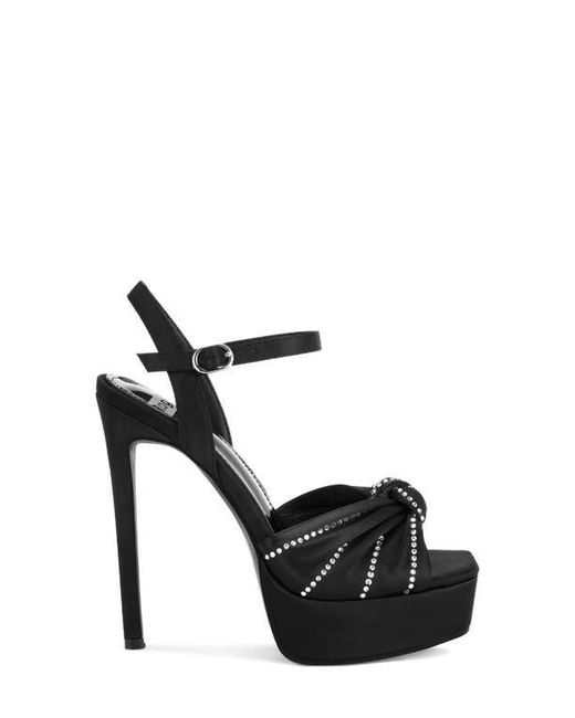 Rag & Co Black Margala Platform Sandal
