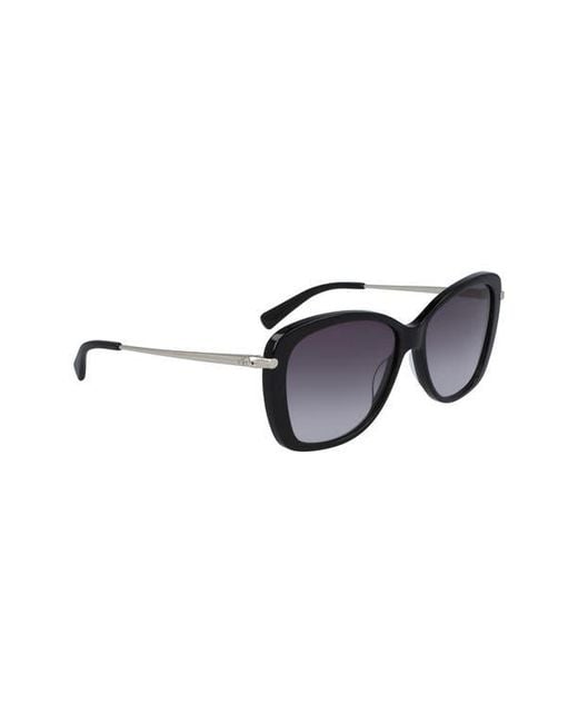 Longchamp Black Butterfly Gradient Sunglasses