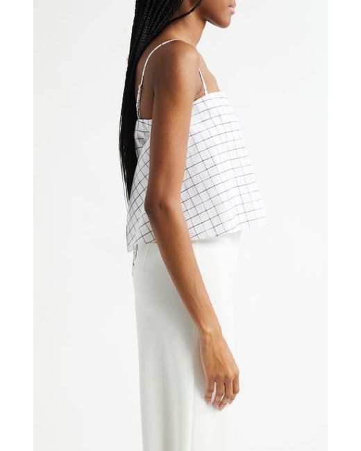 Vince White Windowpane Camisole