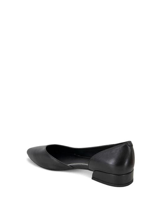 Kenneth Cole Black Carmina Half D'Orsay Flat