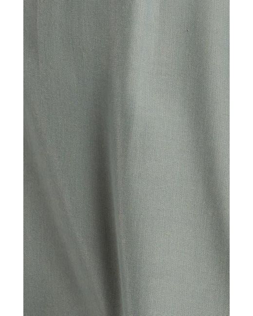 Wit & Wisdom Blue Eyelet Accent Top