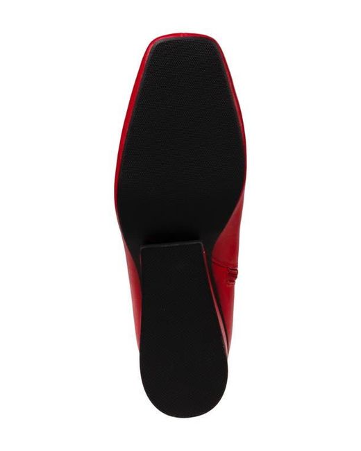 Ninety Union Red Mona Square Toe Wedge Boot