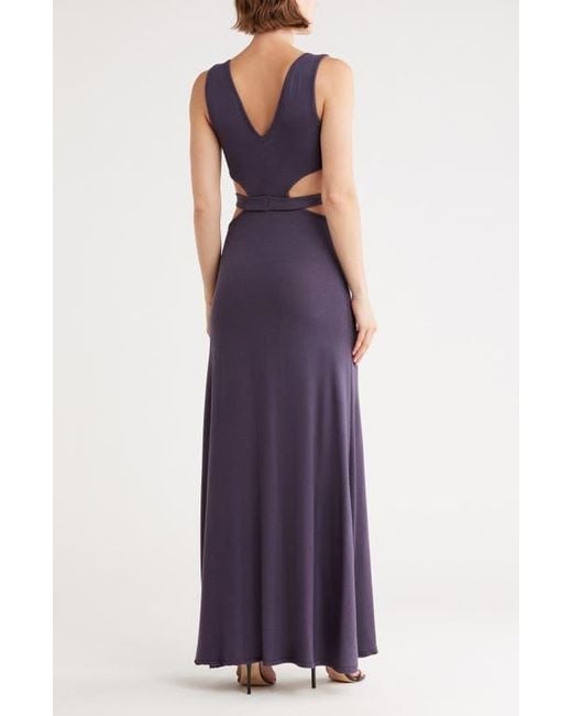 go couture maxi dress Go Couture 3/4 Sleeve V-Neck Maxi Dress Navy S NWT $168