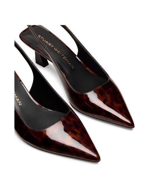 Stuart Weitzman Brown Vinnie 50 Slingback Pump