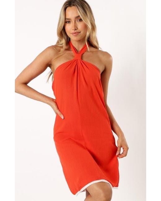 Petal & Pup Red Leyah Halter Dress