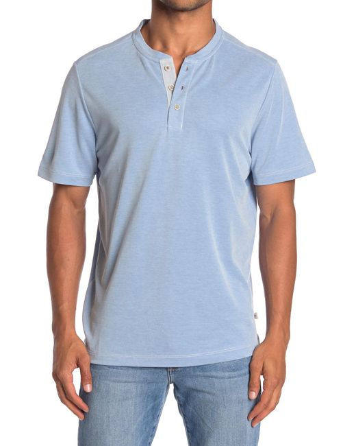 Tommy Bahama Synthetic Shoreline Surf Henley T-shirt in Blue for Men - Lyst