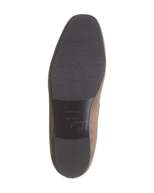 Aquatalia Gray Romie Faux Fur Lined Loafer