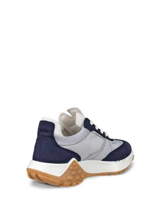 Ecco Blue Retro Sneaker