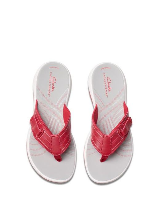 Clarks Pink Clarks Sunmaze Loop Thong Sandal
