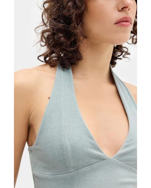 BDG Blue Jersey Halter Top