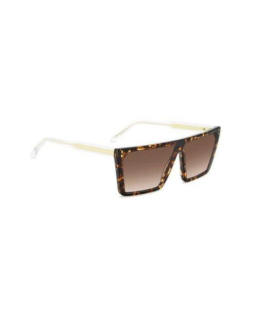Isabel Marant Brown 64Mm Oversize Rectangular Sunglasses