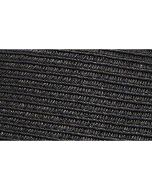 Nine West Black Split Back Straw Floppy Hat
