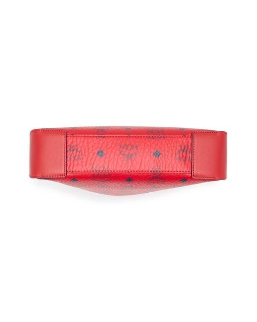 MCM ロゴ　ブラウス　レッド　赤 MCM Monogram Leather Crossbody Bag in Red | Lyst