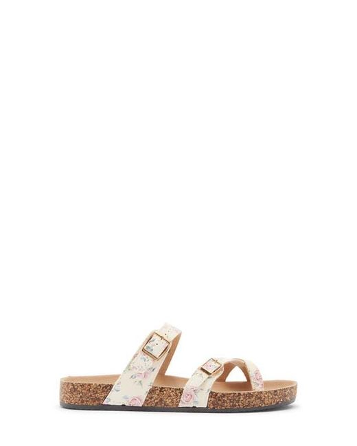 Top Moda Metallic Amara Toe Loop Sandal