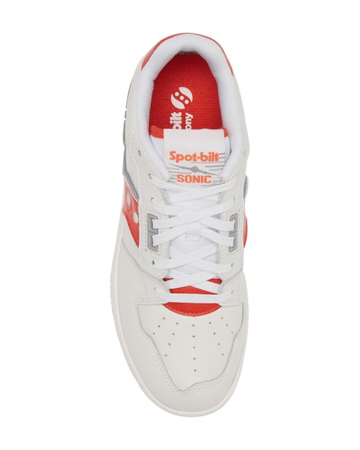 Saucony White Sonic Low Sneaker for men