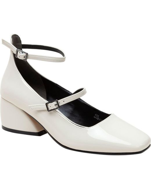 Lisa Vicky White Saint Ankle Strap Pump