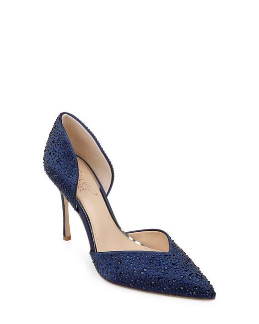 Badgley Mischka Women's Blue Grace D'Orsay Pointed Toe Pump