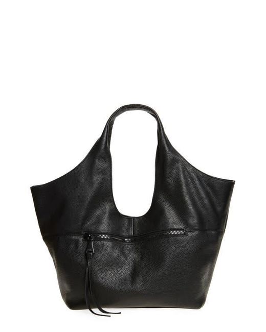 Aimee Kestenberg Black Easy Breezy Leather Tote Bag