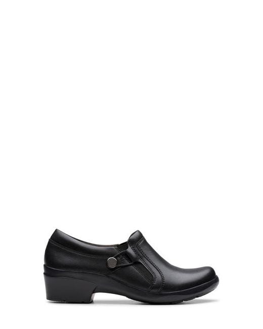 Clarks White Angie Holly Clog