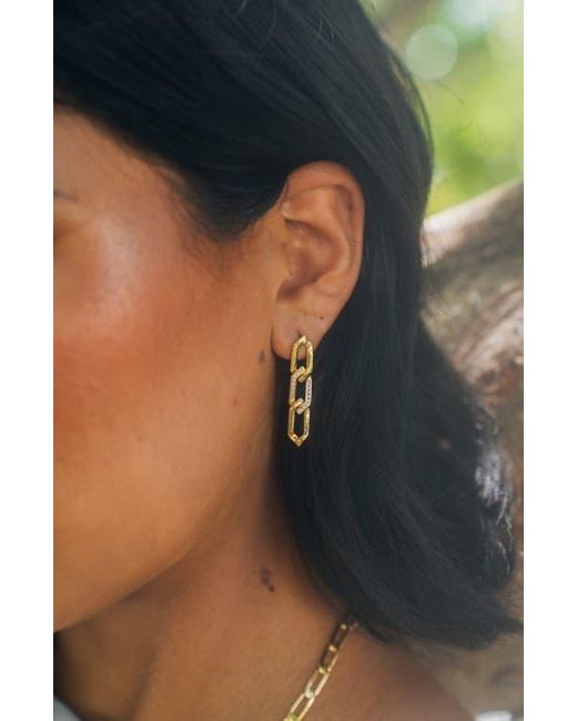 Cz linear drop earrings deals