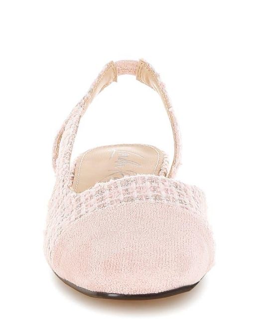 LONDON RAG Pink Karita Tweed D'Orsay Slingback Pump