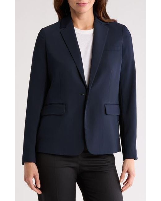 Vince Blue Notch Lapel Blazer