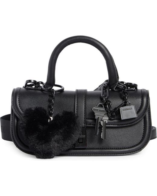 Steve Madden Black Prince Crossbody Bag With Bag Charms