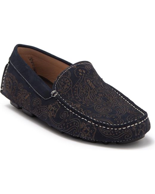 Robert Graham Blue Soprano Driving Loafer for men