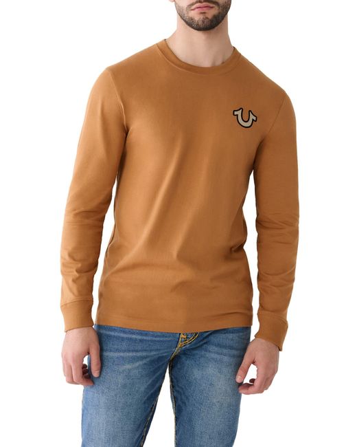 Orange and blue store true religion shirt