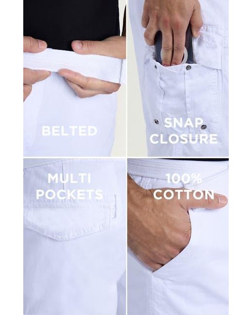 Xray Jeans Black Cargo Shorts for men