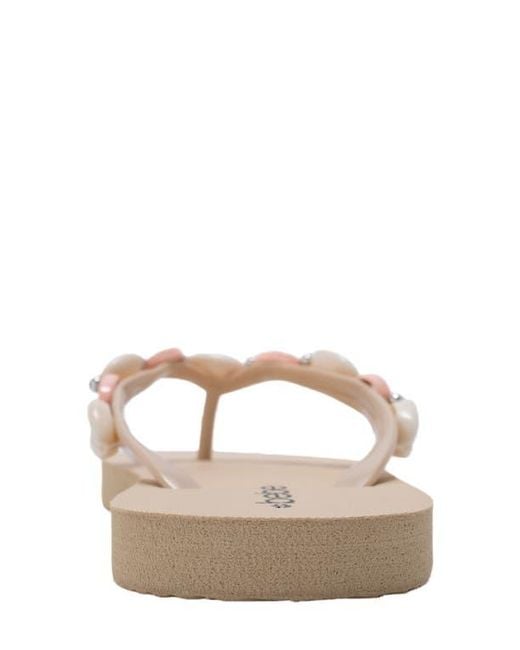 Bebe Natural Seashell Flip Flop