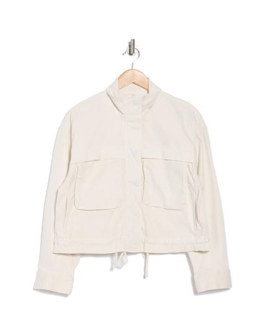 Caslon White Crop Utility Jacket