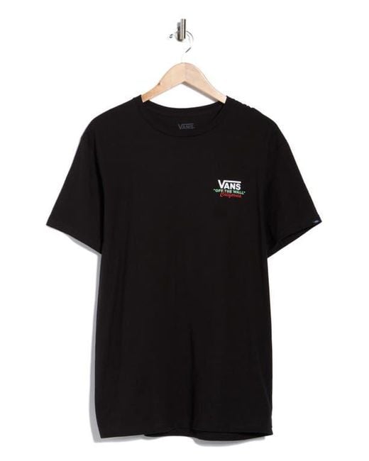Vans Black Ca Bear Graphic T-Shirt for men