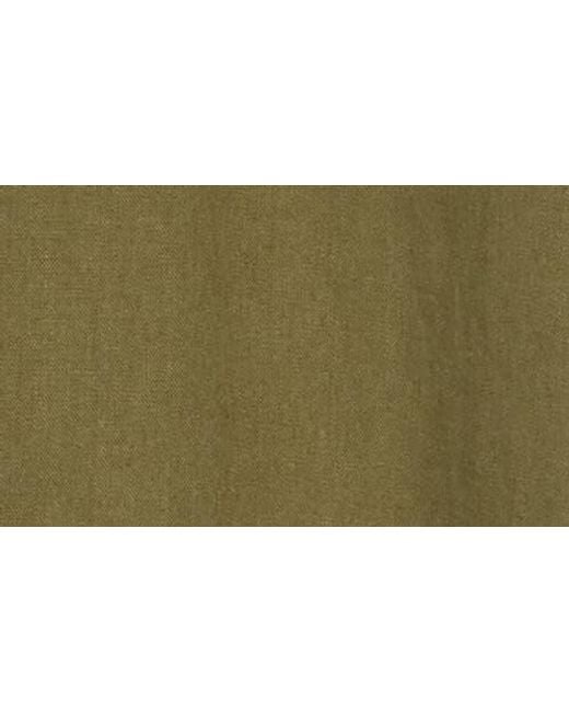 Lucky Brand Green San Gabriel Short Sleeve Linen Blend Button-Up Shirt for men