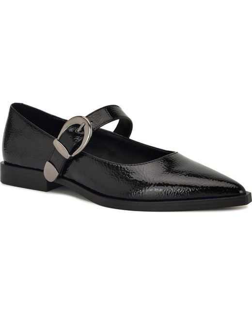 Nine West Black Katrel Mary Jane Flat