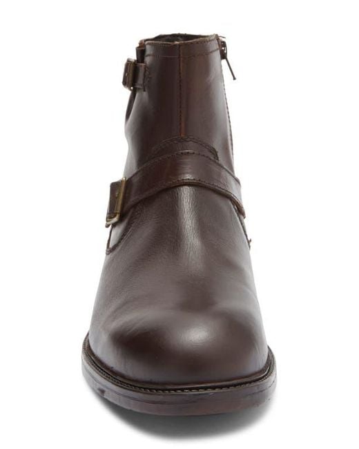 Steve Madden Brown Lisbon Buckle Boot for men