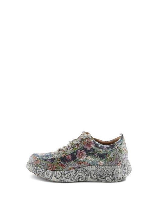 Spring Step Gray Motion Platform Sneaker