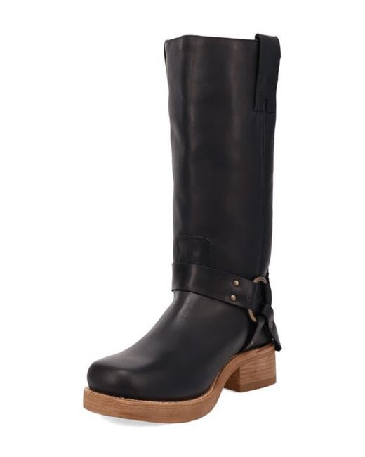 Dingo Black Rip Harness Boot for men