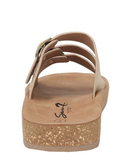 Seven7 Brown Triple Strap Sandal