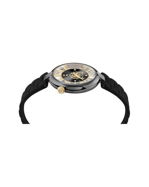 Philipp Plein Black Tiger Luxe Silicone Strap Watch, 36Mm for men
