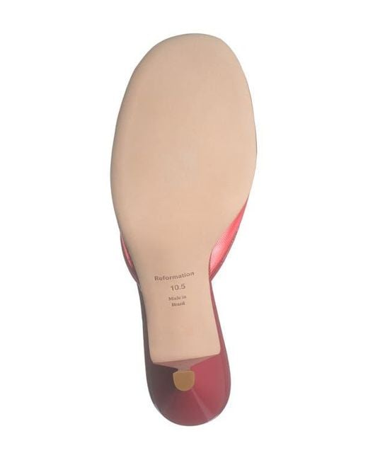 Reformation Pink Kalinka Illusion Mesh Mule