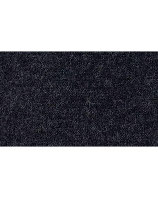 PINOPORTE Blue Johnny Collar Long Sleeve Wool Polo for men