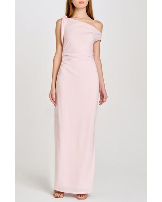 wayf say less ruched midi dress Wayf Women's Say Less Ruched Midi Dress - Brown - Size S